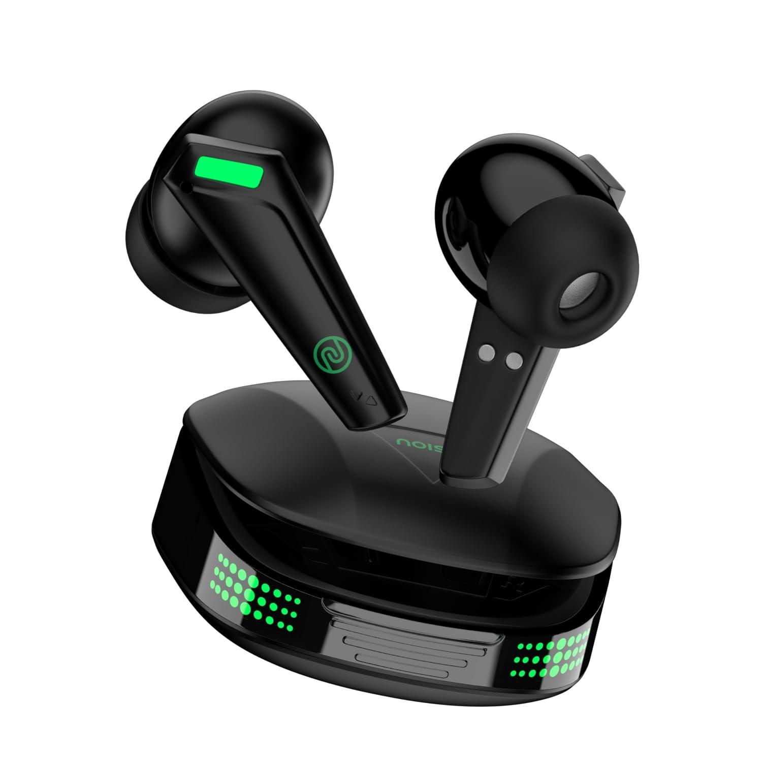 Noise Buds Combat Z in-Ear Truly Wireless Gaming Earbuds with 35ms Low Latency, 50H of Playtime, Instacharge(10 min=120 min),10mm Driver,BT v5.3(Stealth Black) - Triveni World