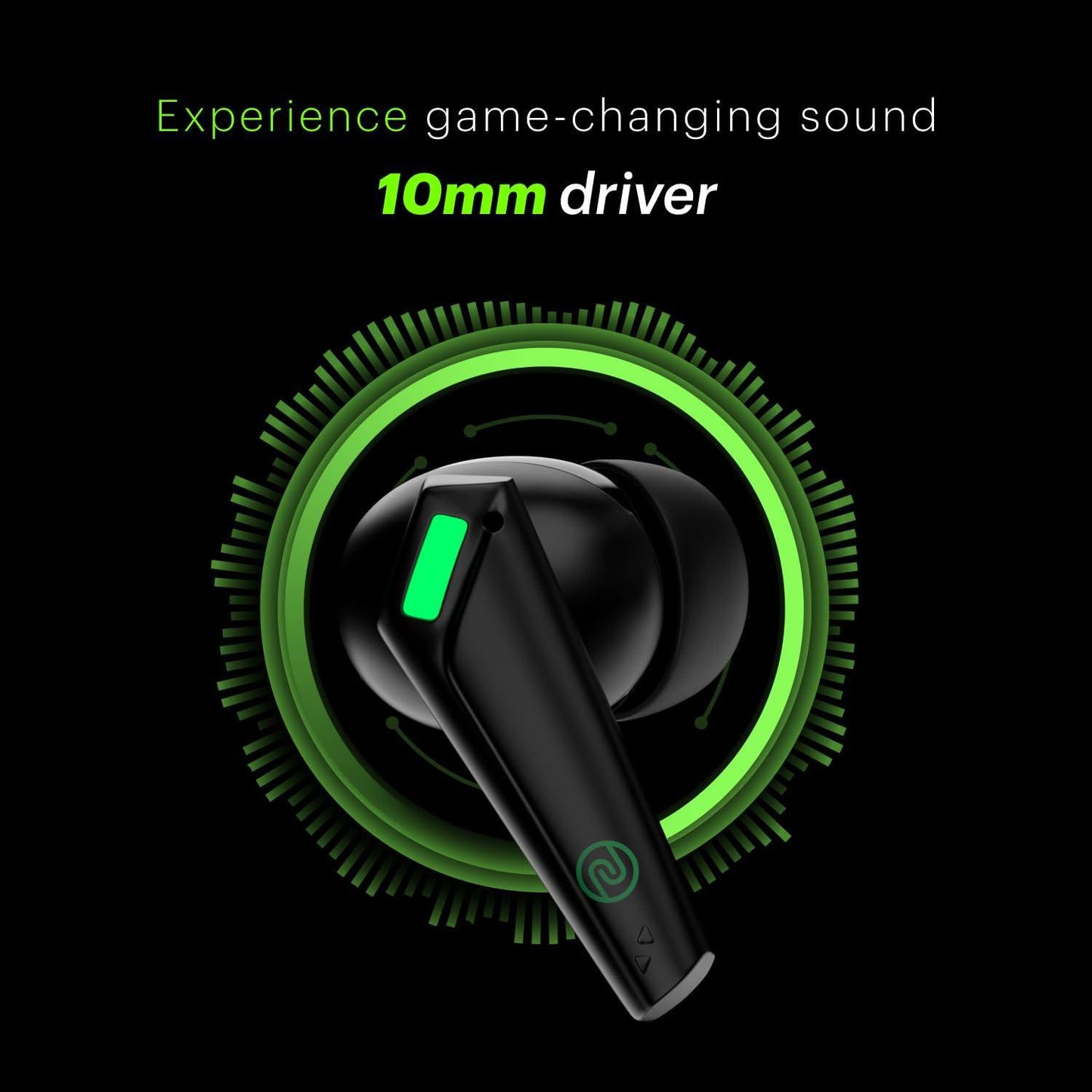 Noise Buds Combat Z in-Ear Truly Wireless Gaming Earbuds with 35ms Low Latency, 50H of Playtime, Instacharge(10 min=120 min),10mm Driver,BT v5.3(Stealth Black) - Triveni World