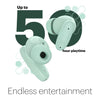 Noise Buds Connect Truly Wireless in Ear Earbuds with 50H Playtime, Quad Mic with ENC, Instacharge(10 min=120 min), 13mm Driver, Hyper Sync, and BT v5.2 (Mint Green) - Triveni World