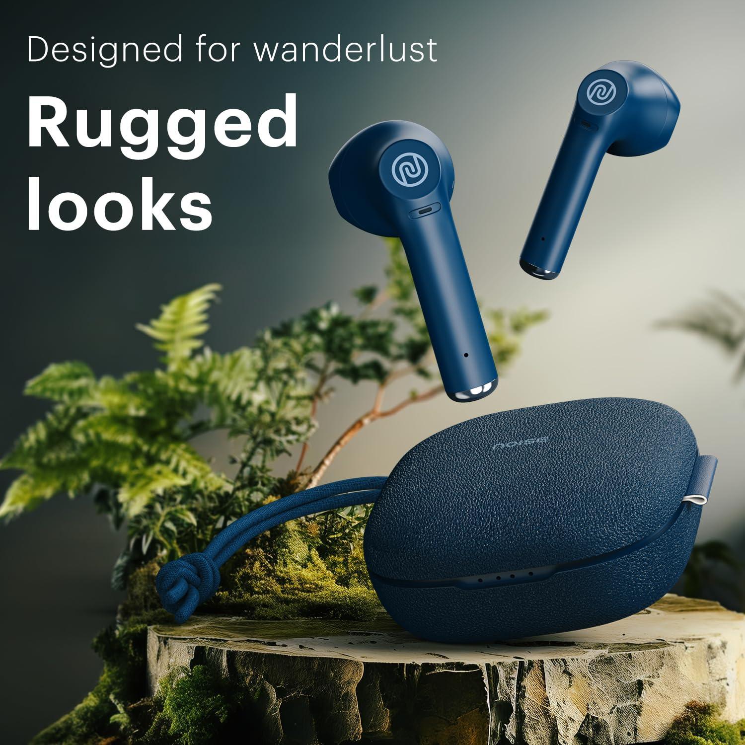 Noise Buds Explore in Ear TWS Earbuds with 50H of Playtime, Quad Mic with ENC, Instacharge(10 min=120 min), 12mm Driver, Low Latency(up to 50ms), BT v5.3 (Cobalt Blue) - Triveni World