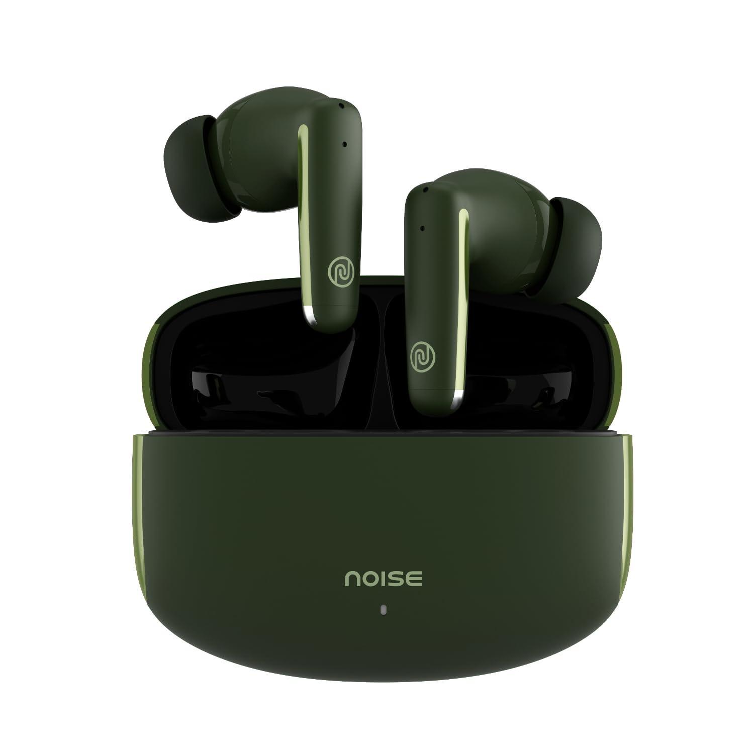 Noise Buds Venus Truly Wireless in-Ear Earbuds with ANC(Upto 30dB), 40H Playtime, Quad Mic with ENC, Instacharge(10 min=120 min), Low Latency(up to 45ms),10mm Driver (Galaxy Green) - Triveni World