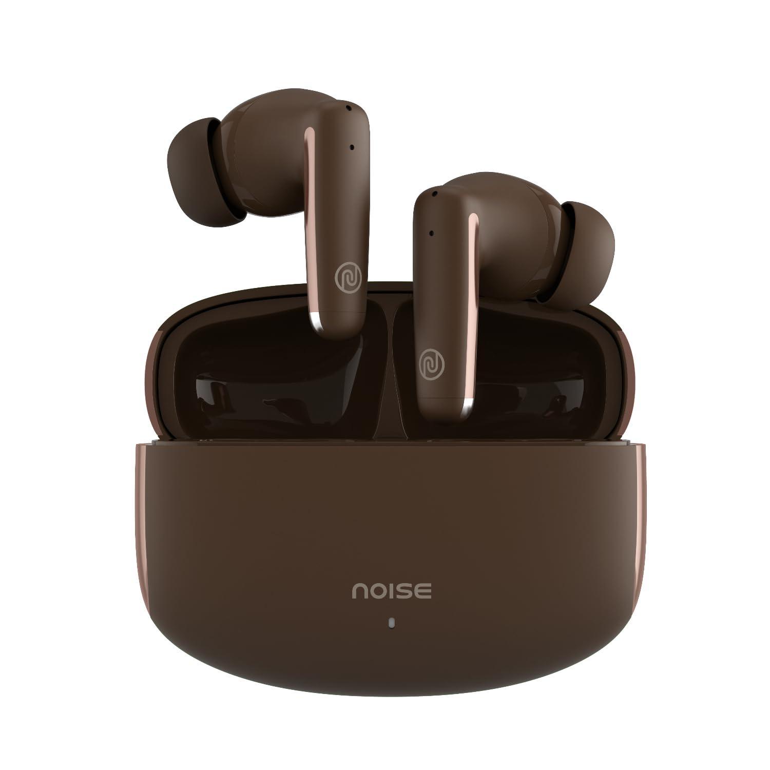 Noise Buds Venus Truly Wireless in-Ear Earbuds with ANC(Upto 30dB), 40H Playtime, Quad Mic with ENC, Instacharge(10 min=120 min), Low Latency(up to 45ms),10mm Driver (Stellar Brown) - Triveni World