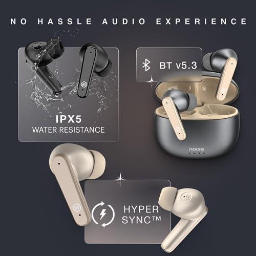 Noise Buds VS104 Max Truly Wireless in-Ear Earbuds with ANC(Up to 25dB),Up to 45H Playtime, Quad Mic with ENC, Instacharge(10 min=180 min), 13mm Driver, BT v5.3 (Rose Gold) - Triveni World