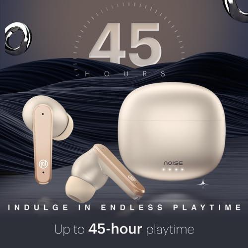 Noise Buds VS104 Max Truly Wireless in-Ear Earbuds with ANC(Up to 25dB),Up to 45H Playtime, Quad Mic with ENC, Instacharge(10 min=180 min), 13mm Driver, BT v5.3 (Rose Gold) - Triveni World