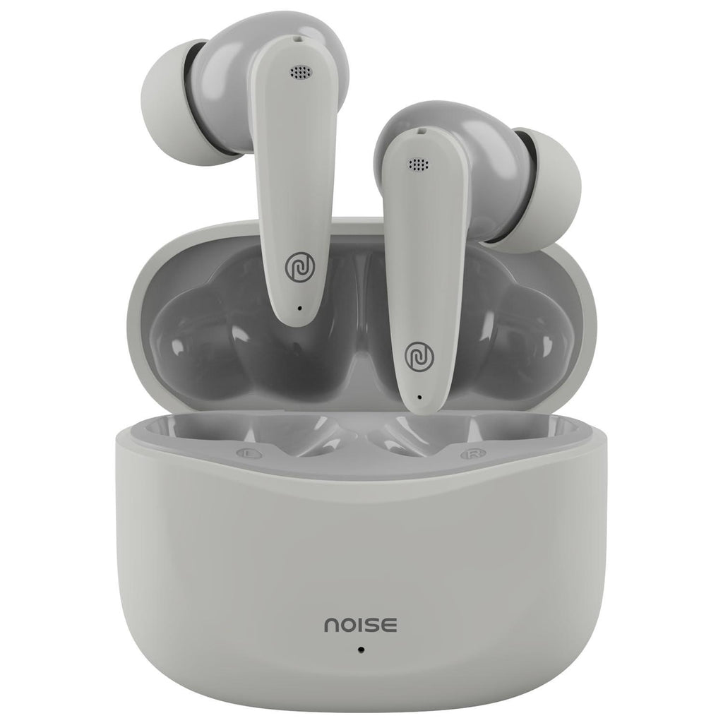 Noise Buds VS106 Truly Wireless in-Ear Earbuds with 50H Playtime, Quad Mic with ENC, Instacharge(10 min=200 min),Ultra-Low Latency(up to 40ms), 10mm Driver, and BT v5.3 (Cloud White) - Triveni World