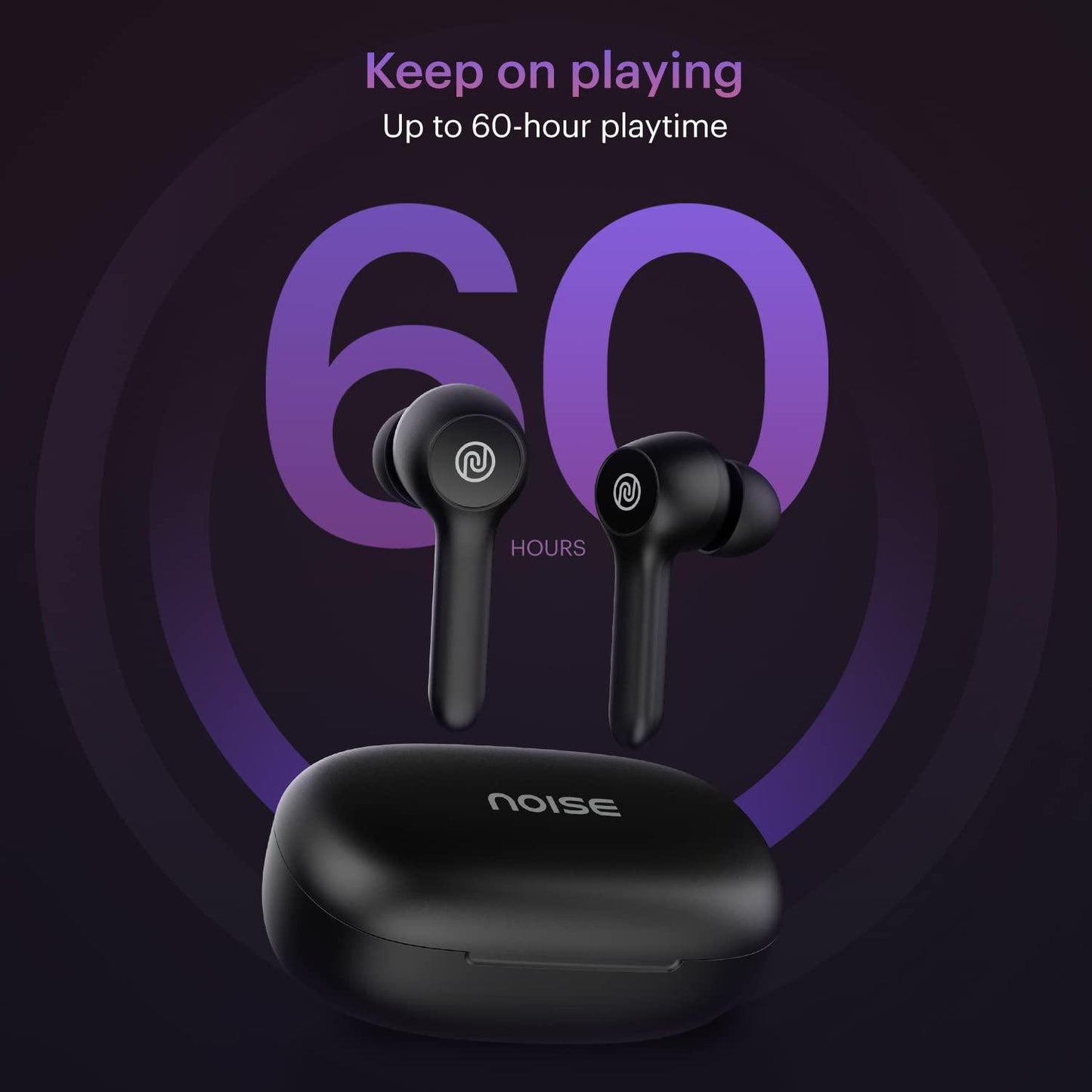 Noise Buds VS201 V3 in-Ear Truly Wireless Earbuds with 60H of Playtime, Dual Equalizer, Full Touch Control, Mic, BTv5.1 (Matte Black) - Triveni World