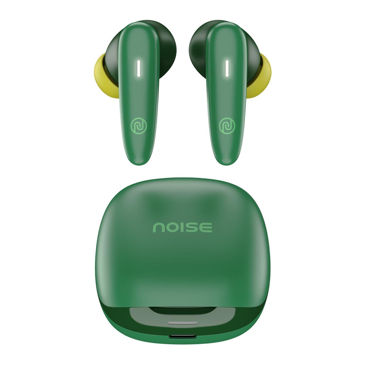 Noise Buds VS401 in-Ear Truly Wireless Earbuds with 50H of Playtime, Low Latency(up-to 50ms), Quad Mic with ENC, Instacharge(10 min=200 min),10mm Driver, BT v5.3(Forest Green) - Triveni World