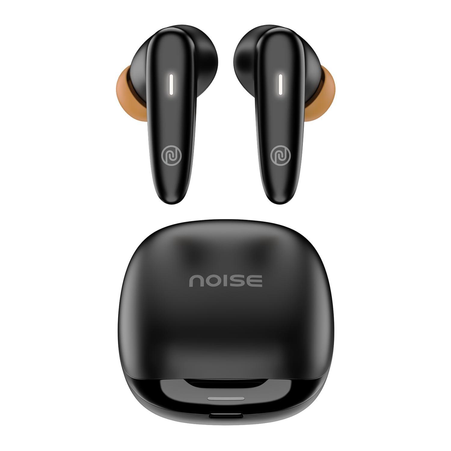 Noise Buds VS401 in-Ear Truly Wireless Earbuds with 50H of Playtime, Low Latency(up-to 50ms), Quad Mic with ENC, Instacharge(10 min=200 min),10mm Driver, BT v5.3(Jet Black) - Triveni World