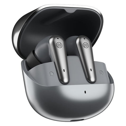 Noise Buds X Prime in-Ear Truly Wireless Earbuds with 120H of Playtime, Quad Mic with ENC, Instacharge(10 min=200 min),Premium Dual Tone Finish, 11mm Driver, BT v5.3(Silver Grey) - Triveni World