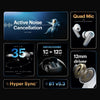 Noise Buds X Truly Wireless in-Ear Earbuds with ANC(Upto 25dB), 35H Playtime, Quad Mic with ENC, Instacharge(10 min=120 min), 12mm Driver, BT v5.3 (Snow White) - Triveni World