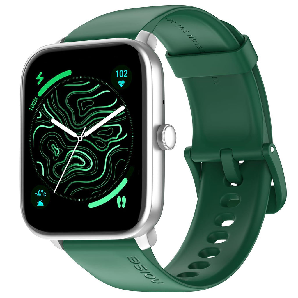 Noise ColorFit Pulse 4 with 1.85" Dynamic AMOLED Display,600 Nits Brightness,BT Calling Smart Watch, Premium Build, 7 Days Battery Life, 24*7 Heart Rate & Sleep Tracking on NoiseFit App (Forest Green) - Triveni World