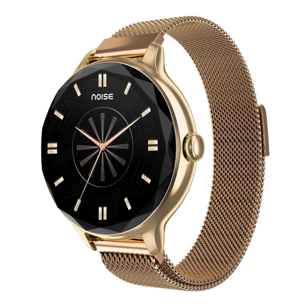 Noise Diva Smartwatch with Diamond Cut dial, Glossy Metallic Finish ...