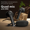 Noise Explore in Ear TWS Earbuds with 50H of Playtime, Quad Mic with ENC, Instacharge(10 min=120 min), 12mm Driver, Low Latency(up to 50ms), BT v5.3 (Pitch Black) - Triveni World