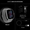 Noise New Macro Smart Watch with 2.0” HD Display,Metallic Finish BT Calling, Functional Crown, 7 Days Battery Life, Sleep Tracking, 200+ Watch Faces (Black Link) - Triveni World