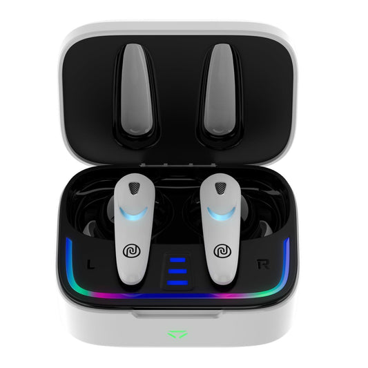 Noise Newly Launched Buds Combat X In-Ear Truly Wireless Gaming Earbuds with 40ms Low Latency, 60H of Playtime, Spatial Audio, RGB Lights, Instacharge(10 min=180 min),10mm Driver,BT v5.3(Covert White) - Triveni World