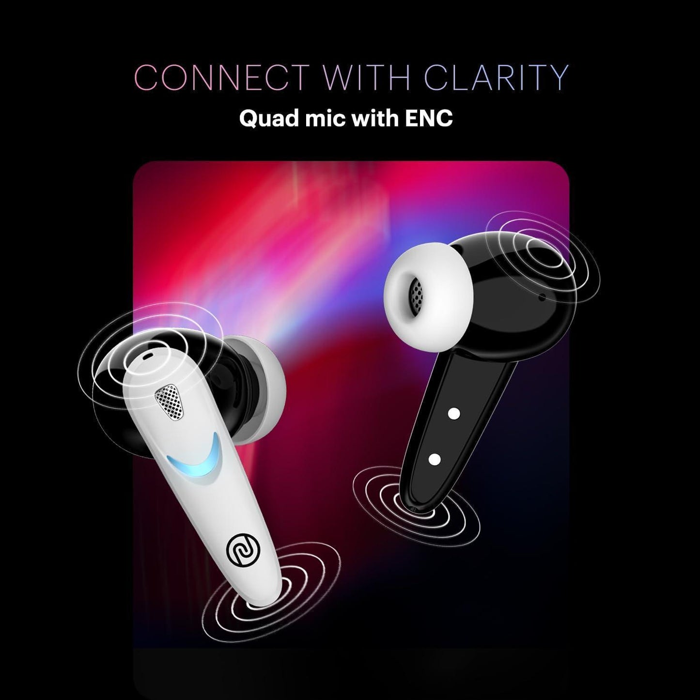 Noise Newly Launched Buds Combat X In-Ear Truly Wireless Gaming Earbuds with 40ms Low Latency, 60H of Playtime, Spatial Audio, RGB Lights, Instacharge(10 min=180 min),10mm Driver,BT v5.3(Covert White) - Triveni World