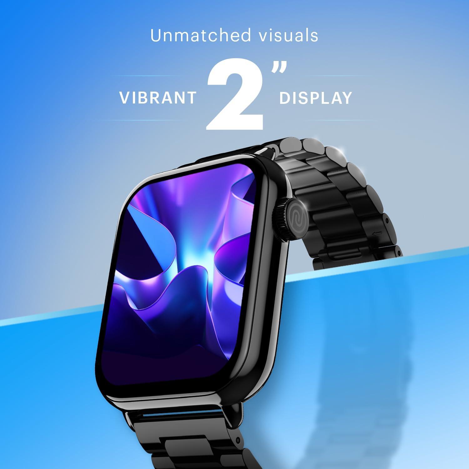 Noise Newly Launched Pulse 3 Max 2.0" Display, Bluetooth Calling Smart Watch, 7 Days Battery, Functional Crown, 24 * 7 Heart Rate Monitoring & Sleep Tracking Health Suite (Space Blue) - Triveni World