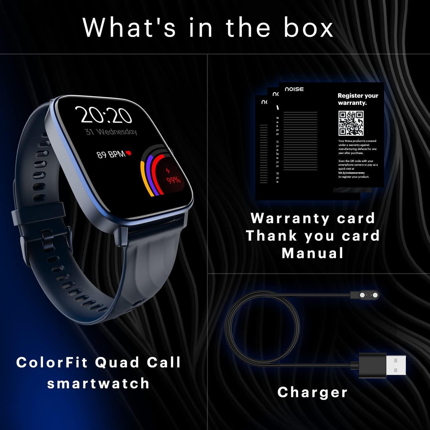 Noise Newly Launched Quad Call 1.81" Display, Bluetooth Calling Smart Watch, AI Voice Assistance, 160+Hrs Battery Life, Metallic Build, in-Built Games, 100 Sports Modes, 100+ Watch Faces (Deep Wine) - Triveni World