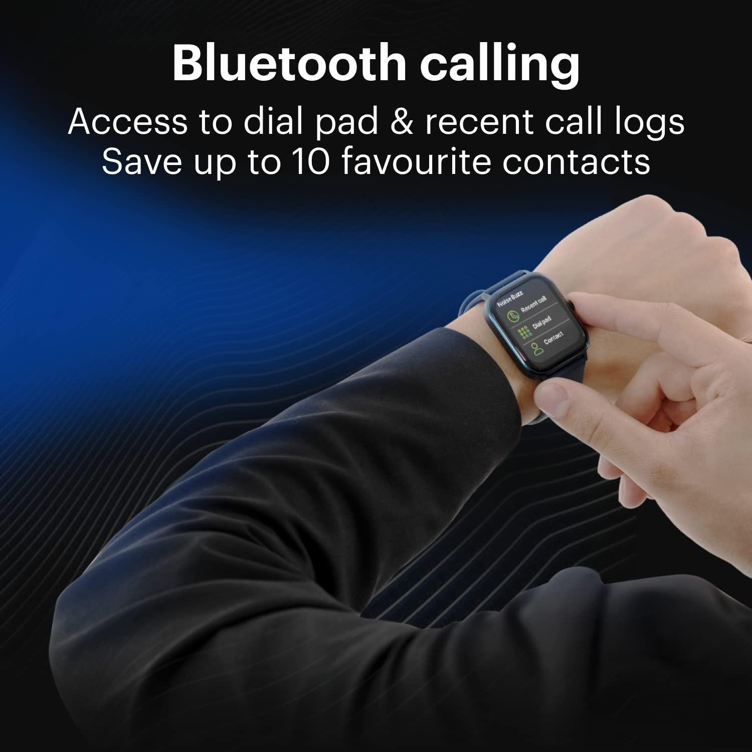 Noise Newly Launched Quad Call 1.81" Display, Bluetooth Calling Smart Watch, AI Voice Assistance, 160+Hrs Battery Life, Metallic Build, in-Built Games, 100 Sports Modes, 100+ Watch Faces (Deep Wine) - Triveni World