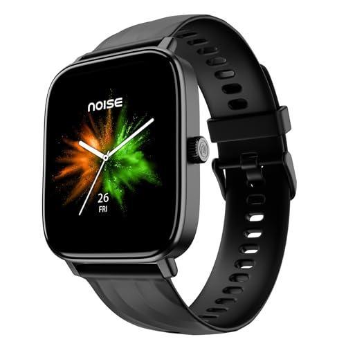 Noise Newly Launched Quad Call 1.81" Display, Bluetooth Calling Smart Watch, AI Voice Assistance, 160+Hrs Battery Life, Metallic Build, in-Built Games, 100 Sports Modes, 100+ Watch Faces (Jet Black) - Triveni World