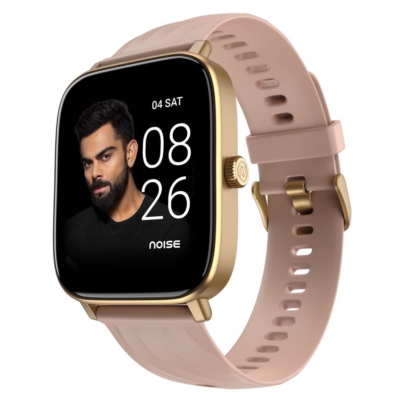 Noise Newly Launched Quad Call 1.81" Display, Bluetooth Calling Smart Watch, AI Voice Assistance, 160+Hrs Battery Life, Metallic Build, in-Built Games, 100 Sports Modes, 100+ Watch Faces (Rose Pink) - Triveni World