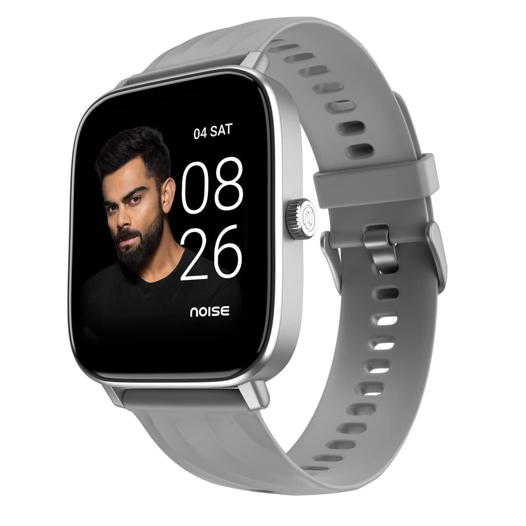 Noise Newly Launched Quad Call 1.81" Display, Bluetooth Calling Smart Watch, AI Voice Assistance, 160+Hrs Battery Life, Metallic Build, in-Built Games, 100 Sports Modes, 100+ Watch Faces(Silver Grey) - Triveni World