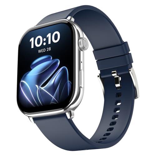 Noise Pulse 4 Max Smart Watch with AI Create (India's 1st Ever with Unlimited Watch Faces), AI Search, 1.96" AMOLED Display, Functional Crown, Premium Metallic Finish, Health Suite (Space Blue) - Triveni World