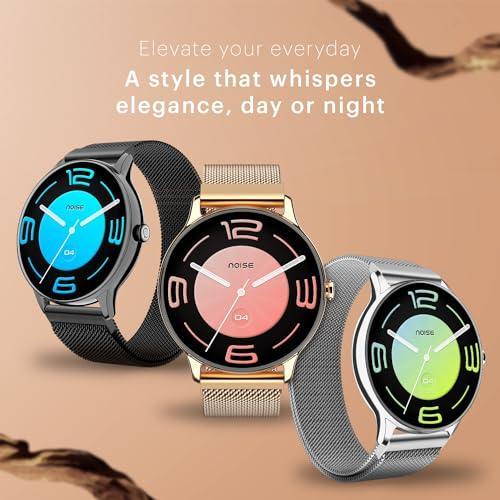 Noise Twist Go Round dial Smartwatch with BT Calling, 1.39" Display, Metal Build, 100+ Watch Faces, IP68, Sleep Tracking, 100+ Sports Modes, 24/7 Heart Rate Monitoring (Gold Link) - Triveni World