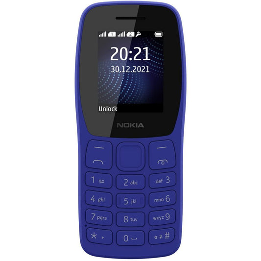 Nokia 105 Classic | Dual SIM Keypad Phone with Built-in UPI Payments, Long-Lasting Battery, Wireless FM Radio, Charger in-Box | Blue - Triveni World