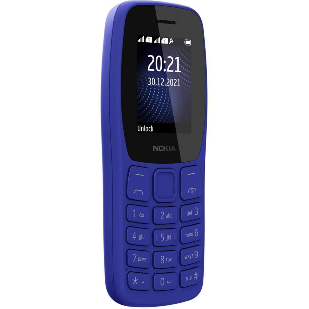 Nokia 105 Classic | Dual SIM Keypad Phone with Built-in UPI Payments, Long-Lasting Battery, Wireless FM Radio, Charger in-Box | Blue - Triveni World