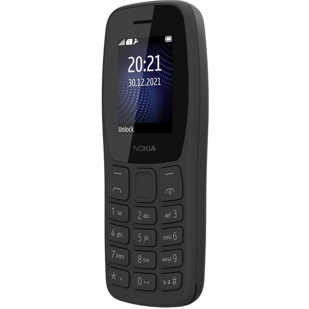 Nokia 105 Classic | Dual SIM Keypad Phone with Built-in UPI Payments, Long-Lasting Battery, Wireless FM Radio, Charger in-Box | Charcoal - Triveni World