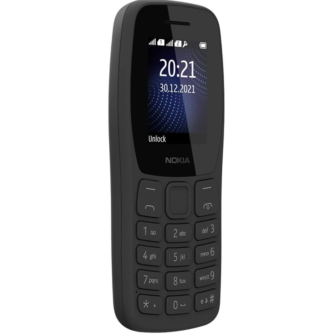 Nokia 105 Classic | Dual SIM Keypad Phone with Built-in UPI Payments, Long-Lasting Battery, Wireless FM Radio, Charger in-Box | Charcoal - Triveni World