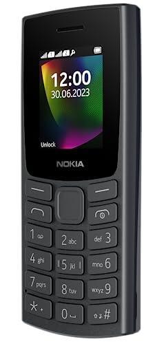 Nokia 106 Dual Sim, Keypad Phone with Built-in UPI Payments App, Long-Lasting Battery, Wireless FM Radio & MP3 Player, and MicroSD Card Slot | Charcoal - Triveni World