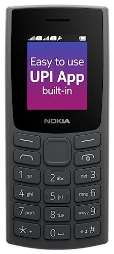 Nokia 106 Dual Sim, Keypad Phone with Built-in UPI Payments App, Long-Lasting Battery, Wireless FM Radio & MP3 Player, and MicroSD Card Slot | Charcoal - Triveni World