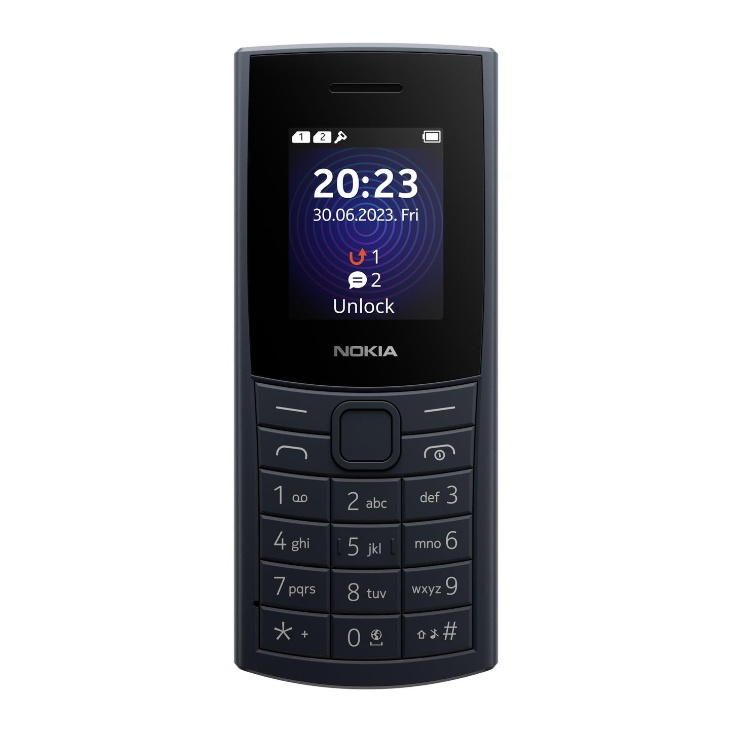 Nokia 110 4G with 4G, Camera, Bluetooth, FM Radio, MP3 Player, MicroSD, Long-Lasting Battery, and pre-Loaded Games | Blue - Triveni World