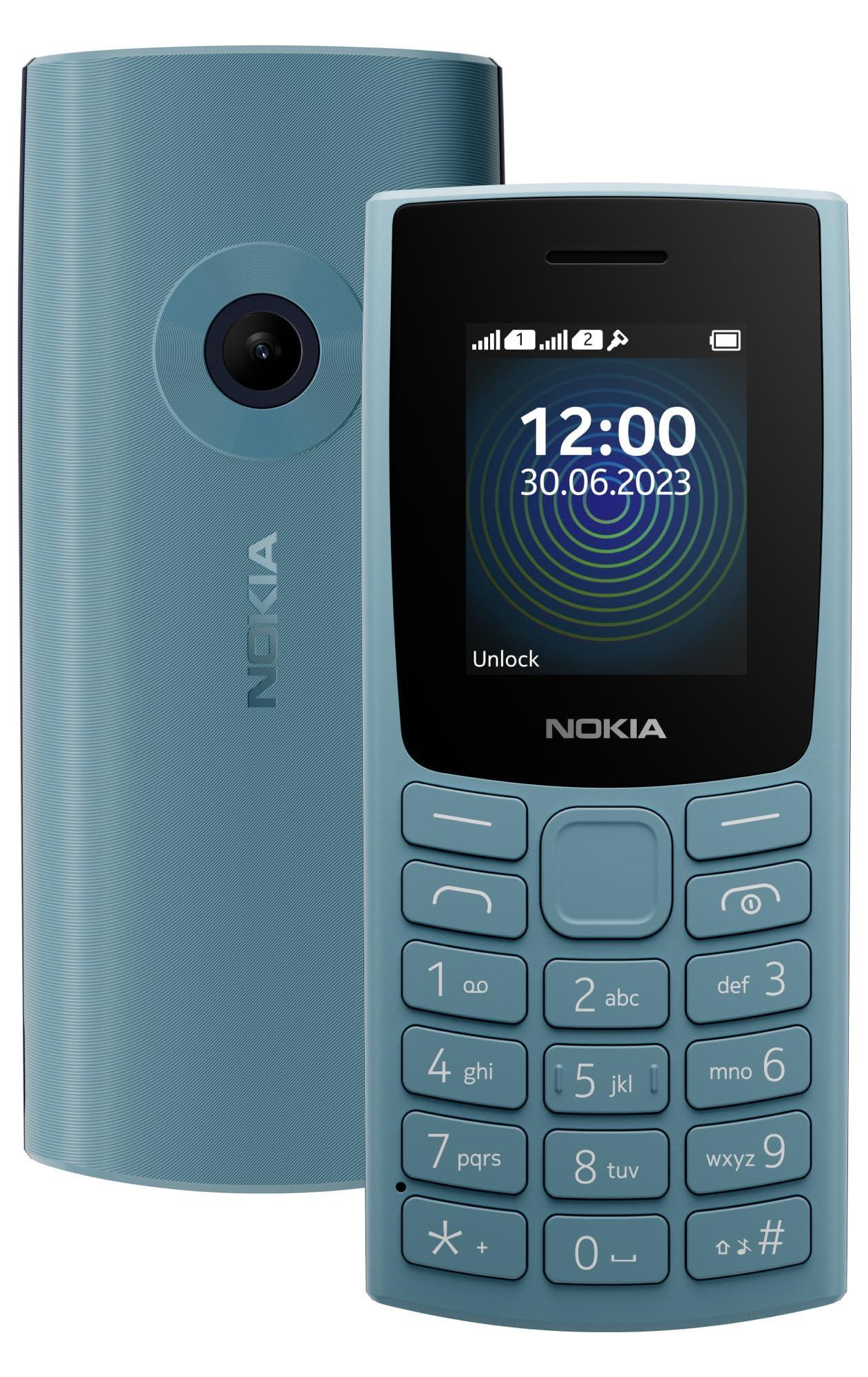 Nokia 110 with Built-in UPI App and Scan & Pay Feature, MP3 Player, Rear Camera, Long-Lasting Battery, and Voice Recorder | Blue - Triveni World