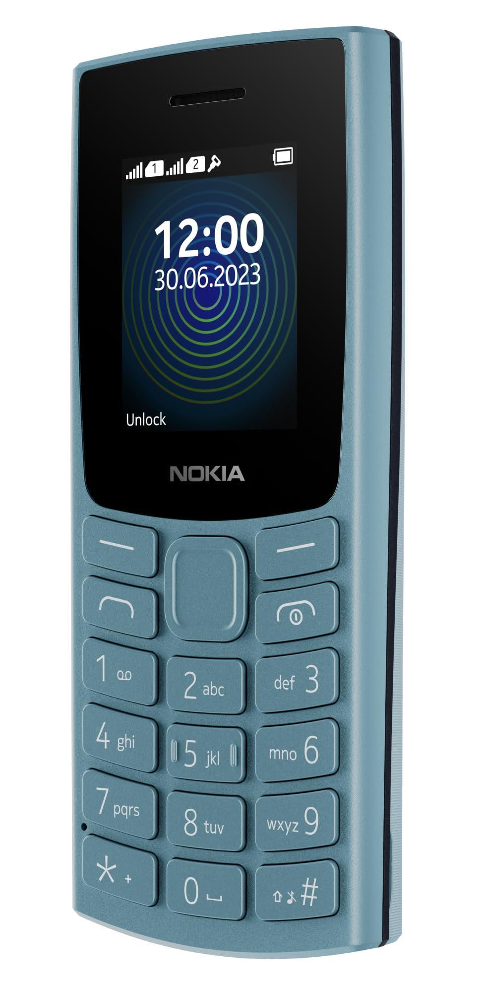 Nokia 110 with Built-in UPI App and Scan & Pay Feature, MP3 Player, Rear Camera, Long-Lasting Battery, and Voice Recorder | Blue - Triveni World