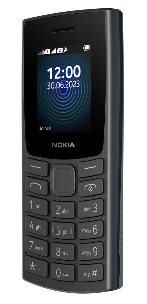 Nokia 110 with Built-in UPI App and Scan & Pay Feature, MP3 Player, Rear Camera, Long-Lasting Battery, and Voice Recorder | Charcoal - Triveni World