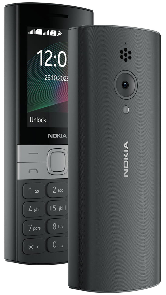 Nokia 150 Dual SIM Premium Keypad Phone | Rear Camera, Long Lasting Battery Life, Wireless FM Radio & MP3 Player and All-New Modern Premium Design | Black - Triveni World