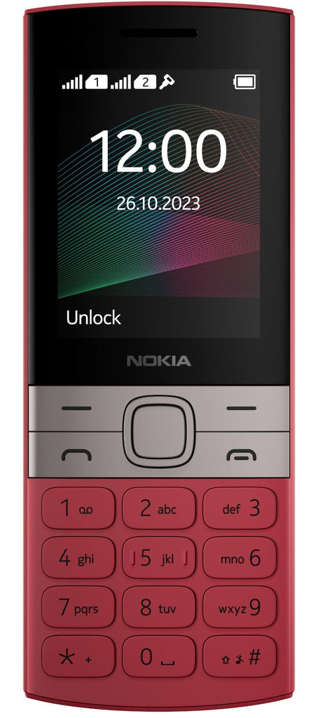 Nokia 150 Dual SIM Premium Keypad Phone | Rear Camera, Long Lasting Battery Life, Wireless FM Radio & MP3 Player and All-New Modern Premium Design | Red - Triveni World