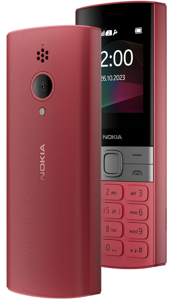 Nokia 150 Dual SIM Premium Keypad Phone | Rear Camera, Long Lasting Battery Life, Wireless FM Radio & MP3 Player and All-New Modern Premium Design | Red - Triveni World