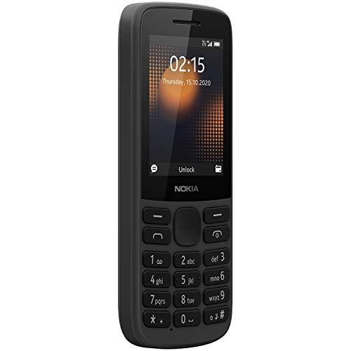 Nokia 215 4G Dual SIM 4G Keypad Phone with Long Battery Life, Multiplayer Games, Wireless FM Radio and Durable Ergonomic Design | Black - Triveni World
