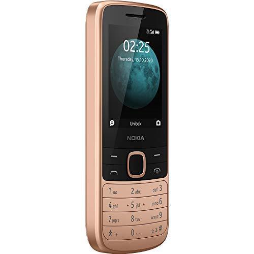 Nokia 225 4G Dual SIM Feature Phone with Long Battery Life, Camera, Multiplayer Games, and Premium Finish – Metallic Sand Colour - Triveni World