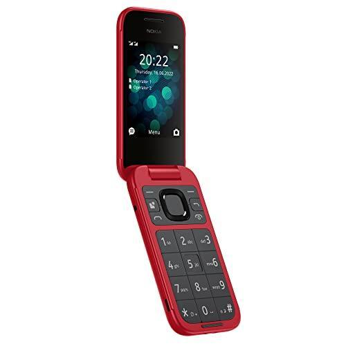 Nokia 2660 Flip 4G Volte keypad Phone with Dual SIM, Dual Screen, inbuilt MP3 Player & Wireless FM Radio | Red - Triveni World