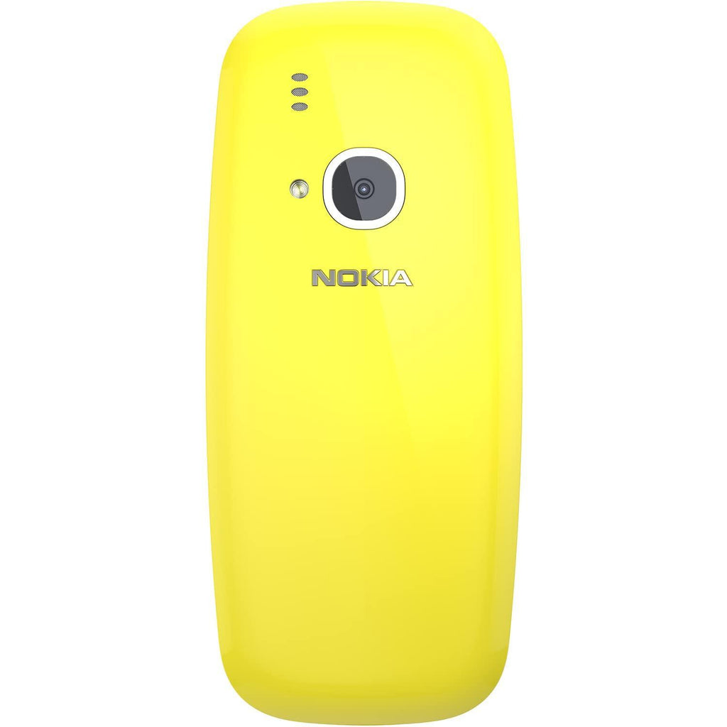 Nokia 3310 Dual SIM Keypad Phone with MP3 Player, Wireless FM Radio and Rear Camera | Yellow, 13.7 x 7.9 x 5.8 cm - Triveni World