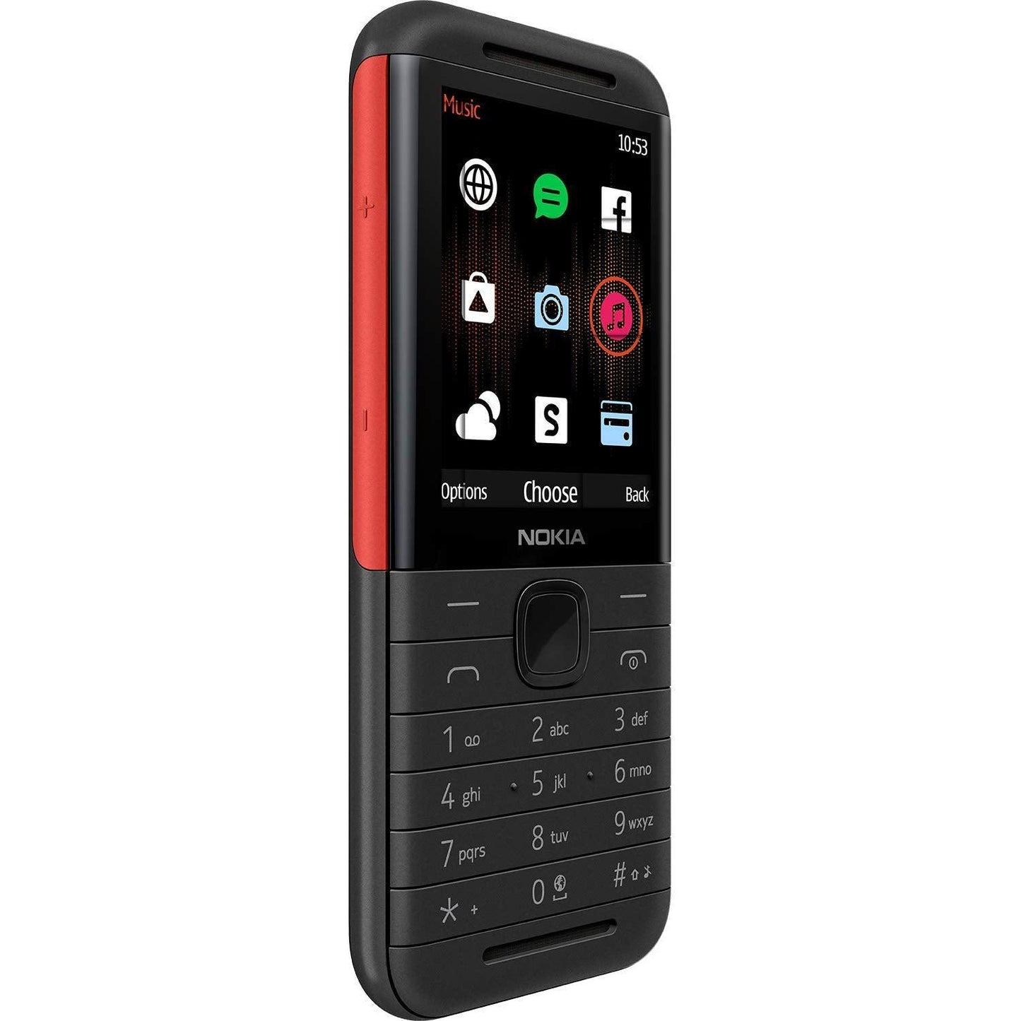 Nokia 5310 Dual SIM Keypad Phone with MP3 Player, Wireless FM Radio and Rear Camera with Flash | Black/Red - Triveni World