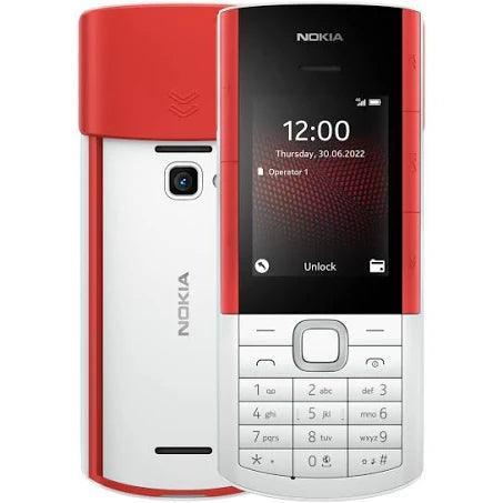 Nokia 5710 XA TA-1498 128MB/48MB Dual SIM Mobile Phone, 4G Network, Feature Phone with Earbuds, MP3 Player, Wireless FM Radio, Black-Red - Triveni World