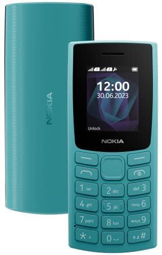 Nokia All-New 105 Dual Sim Keypad Phone with Built-in UPI Payments, Long-Lasting Battery, Wireless FM Radio | Cyan - Triveni World