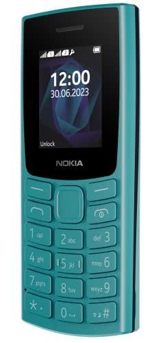 Nokia All-New 105 Dual Sim Keypad Phone with Built-in UPI Payments, Long-Lasting Battery, Wireless FM Radio | Cyan - Triveni World