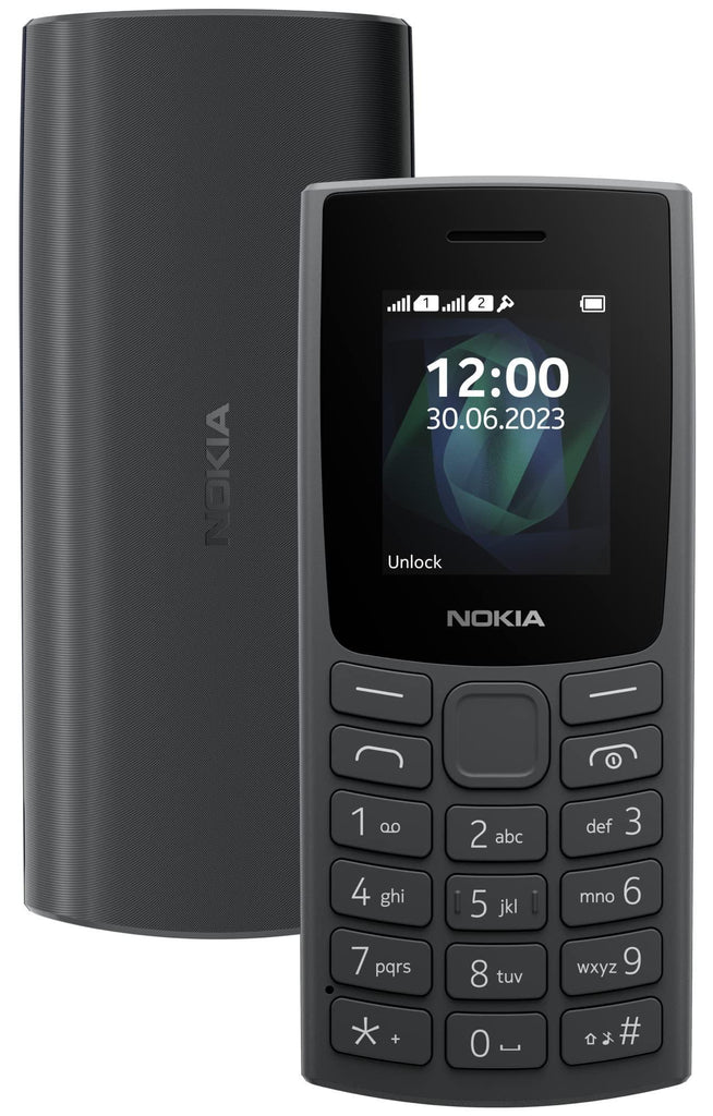 Nokia All-New 105 Single Sim Keypad Phone with Built-in UPI Payments, Long-Lasting Battery, Wireless FM Radio | Charcoal - Triveni World